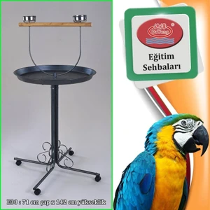 Papağan Eğitim Sehbası 70*145CM Siyah 600-E30BK