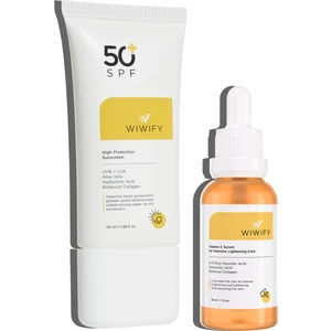WIWIFY Donuk Ve Mat Ciltler İçin Güneş Kremi + C Vitamini