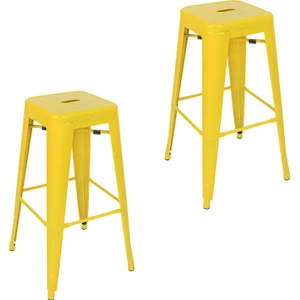 Tolix Metal Bar Tabure(2 Adet)