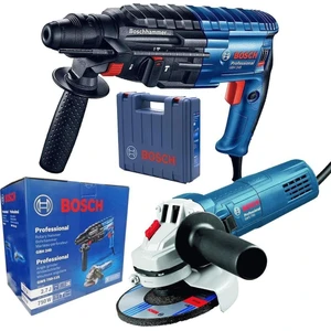 Profesyonel GBH 240 Kırıcı Delici + GWS 750-115 Avuç Taşlama Makinesi