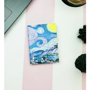 Yıldızlı Gece Tasarımlı Sert Kapaklı Mini Defter