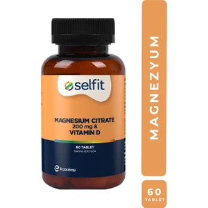 Magnesium Citrate 200 mg & Vitamin D 60 Tablet - Magnezyum Sitrat, D Vitamini