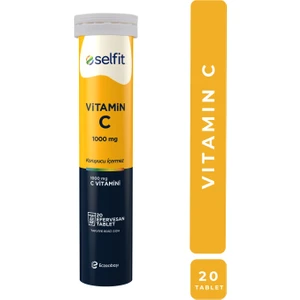 Vitamin C 1000 Mg 20 Efervesan Tablet - C Vitamini, Portakal Aromalı