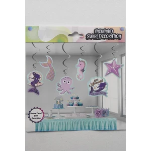 6 Lı Deniz Kızı Temalı Tavan Süs