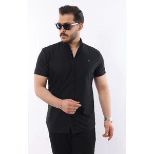 Erkek Kısa Kollu Slim Fit Yazlık Basic Şık Gömlek