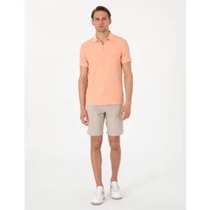 Pierre Cardin Erkek Vizon Slim Fit Gofre Dokuma Şort 50309644-VR052