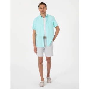 Pierre Cardin Erkek Gri Slim Fit Gofre Dokuma Şort 50309644-VR024
