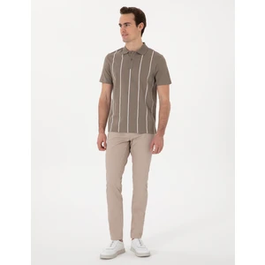 Pierre Cardin Erkek Bej Slim Fit Kanvas Pantolon 50308077-VR011