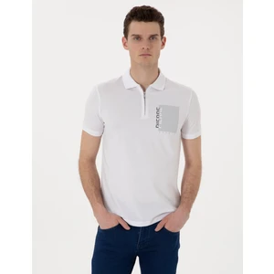 Pierre Cardin Erkek Beyaz Slim Fit Polo Yaka Tişört 50307929-VR013