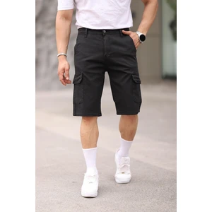 Erkek Slim Fit Kargo Cepli Kapri Şort