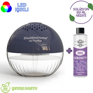 Işıklı Hava Temizleyici Küre Antrasit + 150 ml Serenity Küre Solüsyonu
