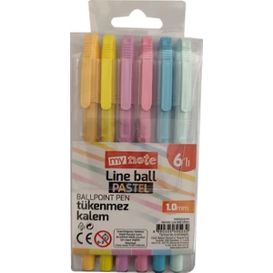 Line Ball 1.0 mm 6'lı Pastel