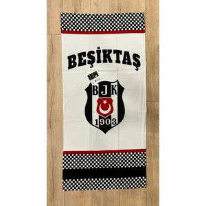 Lisanslı Beşiktaş Dama Plaj Havlusu