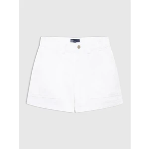 Kadın Beyaz Ultrasoft Easy Utility Denim Şort