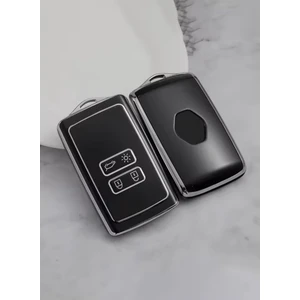Dacia Sandero Stepway Anahtar Kılıfı Siyah-Silver
