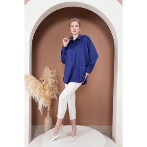 Rima Collection Oversize Kadın Saten Gömlek