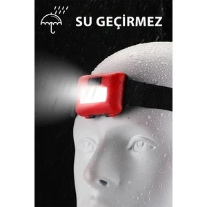 2 Adet Kafa Bantlı LED Işık Ayarlanabilir Kafa Lambası Kitap Okuma Işığı Kamp Gezi Seyehat El Feneri
