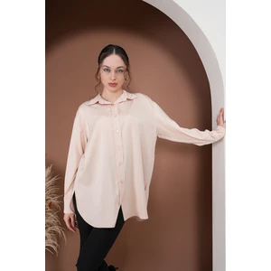 Rima Collection Oversize Kadın Saten Gömlek