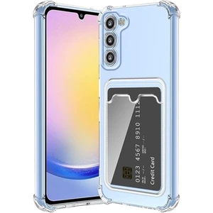 Samsung Galaxy S25 Plus Uyumlu Kılıf Kamera ve Köşe Korumalı Kartlıklı Cüzdanlı Darbe Emici Kapak