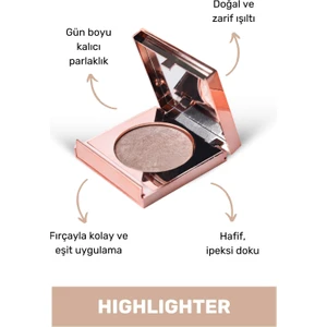 Işıltı Veren Yüz Highlighter 10 g – Doğal Parlaklık ve Aydınlık Görünüm İçin Makyaj Aydınlatıcısı
