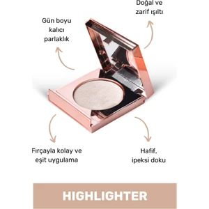 Işıltı Veren Yüz Highlighter 10 g – Doğal Parlaklık ve Aydınlık Görünüm İçin Makyaj Aydınlatıcısı