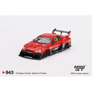 Mini Gt Nissan LB-ER34 Super Silhouette Skylıne Red/black 843