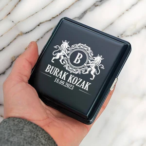 Orijinal Tasarımlı Şık Siyah Sigara Tabakası