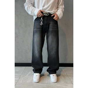 Baggy Fit Eskitme Kot Pantolon