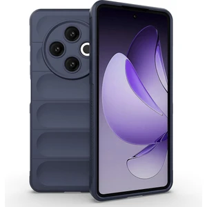 Tecno Spark 30 4g Kılıf Esnek Tpu Oyuklu Arka Yüzey Tasarımlı Sah Etnik Silikon Kapak - Lacivert
