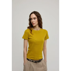 Kadın Olive Kısa Kollu Basic T-Shirt