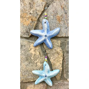 Balkon Duvar Süsü Deniz Marin Temalı Seramik Deniz Yıldızı Balkon Süsü Alaçatı Bodrum Dekorasyonu 2’li Set