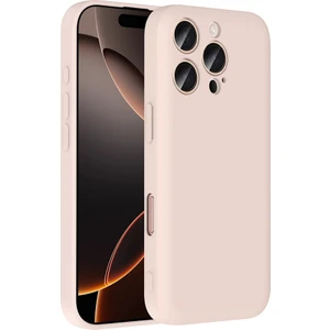 Bilişim Aksesuar Apple iPhone 16 Pro Kılıf Kamera Korumalı Kartlık Hazneli Sah Vitra Kapak - Pembe