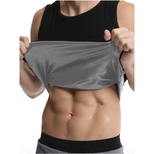 Erkek Termal Sauna Atlet Yağ Yakımınıza Zayıflamanıza Yardımcı Renk Siyah(Ex-04)