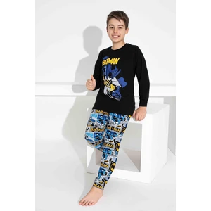 Kıpırık Baby Erkek Çocuk Desenli Uzun Kollu Pijama Takımı