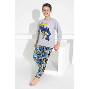 Kıpırık Baby Erkek Çocuk Desenli Uzun Kollu Pijama Takımı