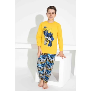 Kıpırık Baby Erkek Çocuk Desenli Uzun Kollu Pijama Takımı