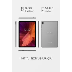 T10 10.1 İnç Ekran Wi-Fi Tablet – 4 GB RAM, 64 GB Depolama, Android 13