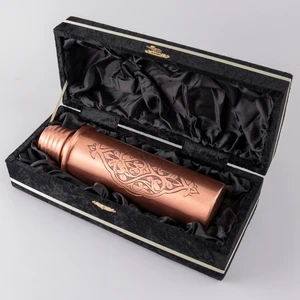 Dmt Copper Home Dmt Bakır  Motivasyonel Su Matarası Su Şişesi Suluk Spor Salonu Su Şişesi Bpa Içermez Suluk El Işlemeli(Özel Kutulu)Hediyelik