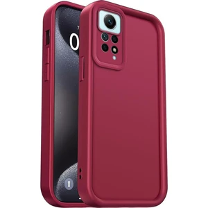 Xiaomi Redmi Note 11 Pro&12 Pro 4g Kılıf Kamera Korumalı Yumuşak Dokulu Darbe Emici Bordo Silikon Kapak