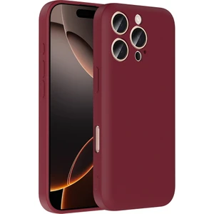 Bilişim Aksesuar Apple iPhone 16 Pro Kılıf Kamera Korumalı Kartlık Hazneli Sah Vitra Kapak - Mürdüm