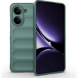 Tekno Grup Poco X7 Pro Kılıf Esnek Tpu Oyuklu Arka Yüzey Tasarımlı Tkgn Etnik Silikon Kapak - Koyu Yeşil