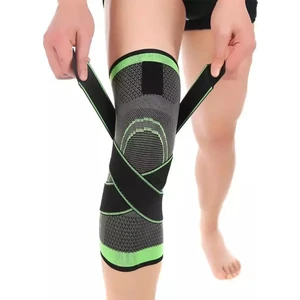 Örme Spor Dizlik Bandajlı Elastik Diz Desteği Nefes Alabilen Spor Bandajı 1 Adet