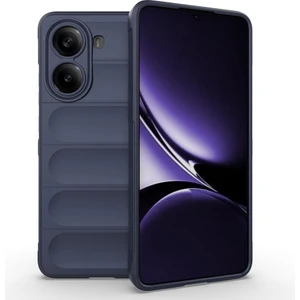 Tekno Grup Poco X7 Pro Kılıf Esnek Tpu Oyuklu Arka Yüzey Tasarımlı Tkgn Etnik Silikon Kapak - Lacivert