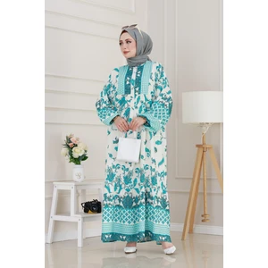 Yarasa Kol Duru Viscon Elbise-Bebe Mavi