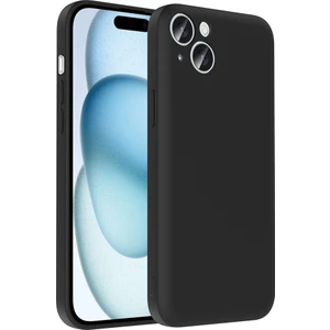 Bilişim Aksesuar Apple iPhone 15 Kılıf Kamera Korumalı Kartlık Hazneli Sah Vitra Kapak - Siyah