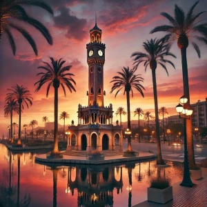 Izmir Saat Kulesi Kanvas Tablo