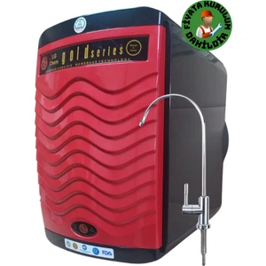 Chem  Montajlı Gold Specıal 12 Litre 7 Filtre 14 Aşama Gümüş Iyon Tatlandırıcı Mineral Alkali 90 Gpd Nano Membranlı  304 Kalite Krom Musluklu 12 Litre Çelik Tanklı Su Arıtma Cihazı