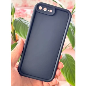Apple iPhone 7 Plus / 8 Plus Kılıf Kamera Korumalı Yumuşak Dokulu Darbe Emici Siyah Silikon Kapak