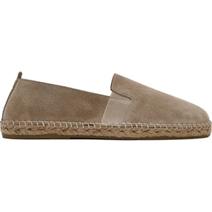 Erkek Bej Süet Deri Espadril 25SFD770010