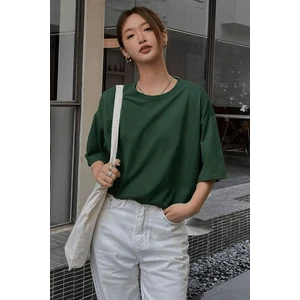 Teenage Millionaire Kadın Nefti Basic Düz Baskısız Oversize Salas T-Shirt